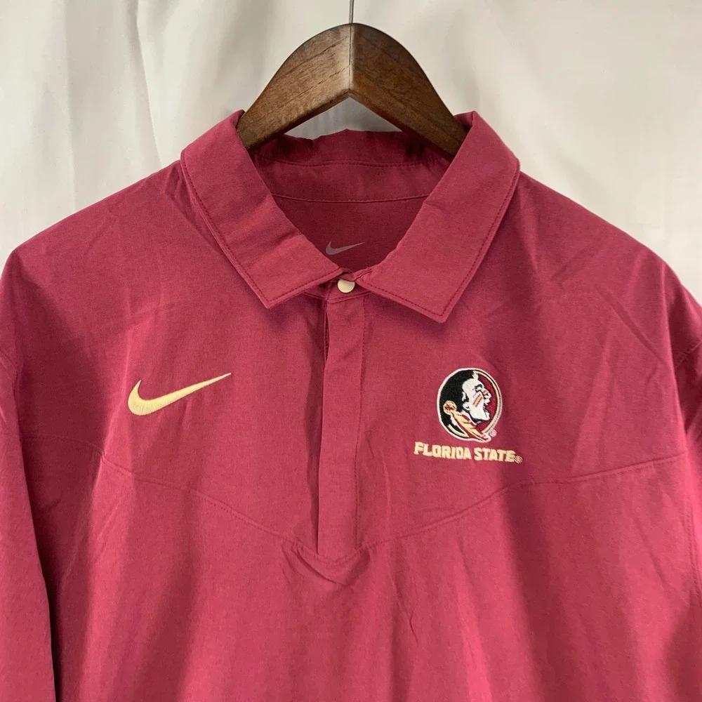 Nike Florida‎ State Seminoles Polo Mens XL Maroon Dri-FIT On-Field DN5814-692